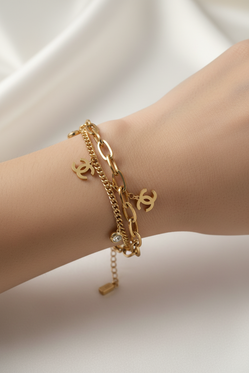 Premium double chain bracelet