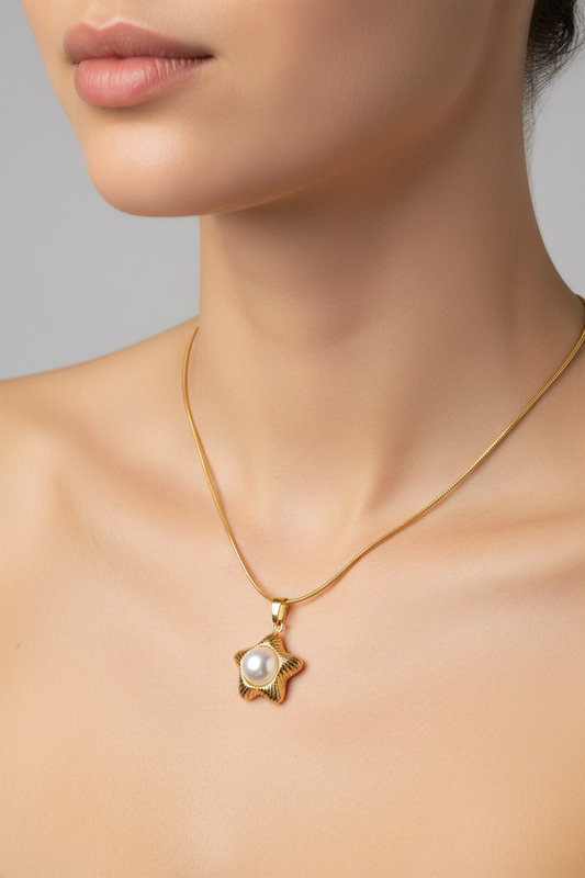 Celestia Pear Star Pendant