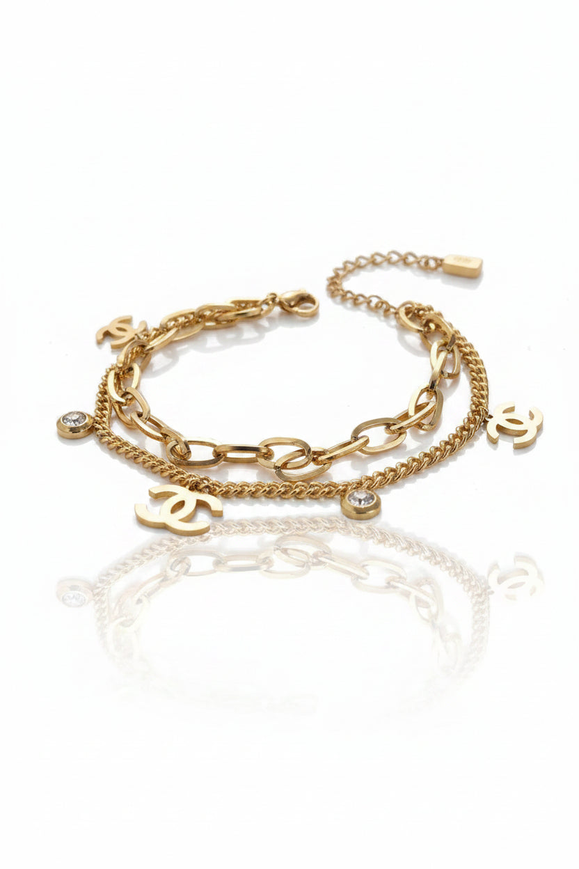 Premium double chain bracelet
