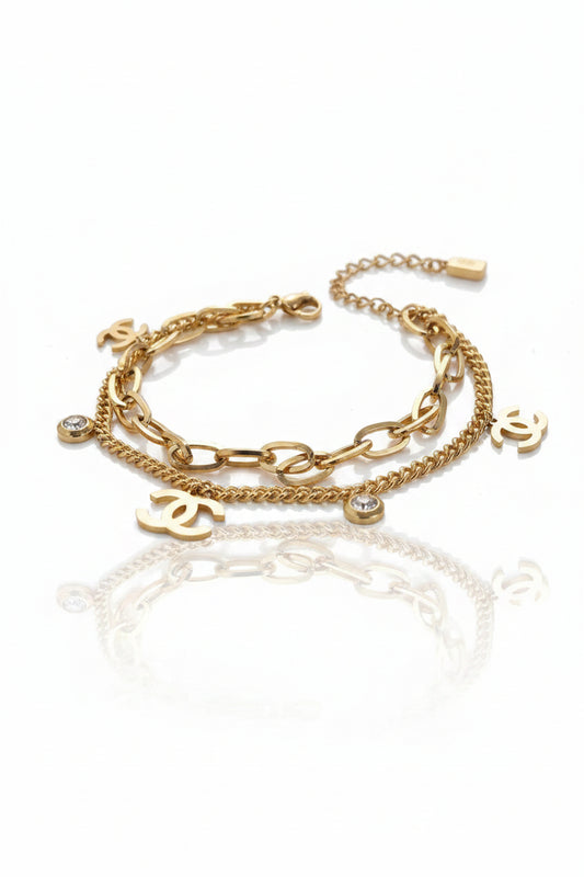 Premium double chain bracelet