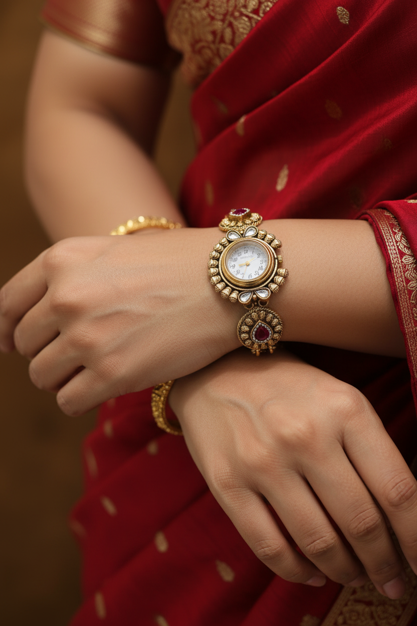Pamposh Gold Watch