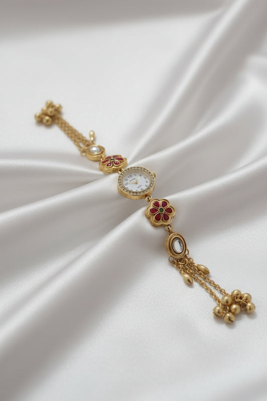 Vintage-Gold-Tone Watch Bracelet