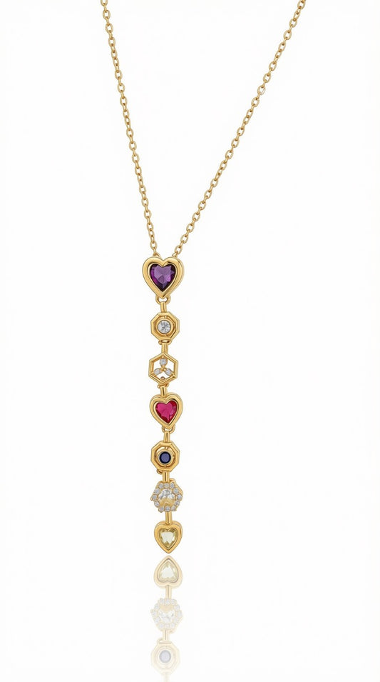 Ethernal Hearts Gemstone Pendant
