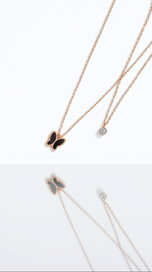 Noire Butterfly Pendant